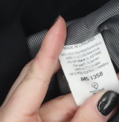 Next Women Black Classic Single-Breasted Blazer UK 8