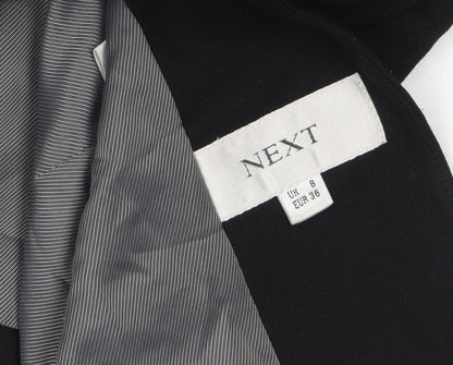 Next Women Black Classic Single-Breasted Blazer UK 8