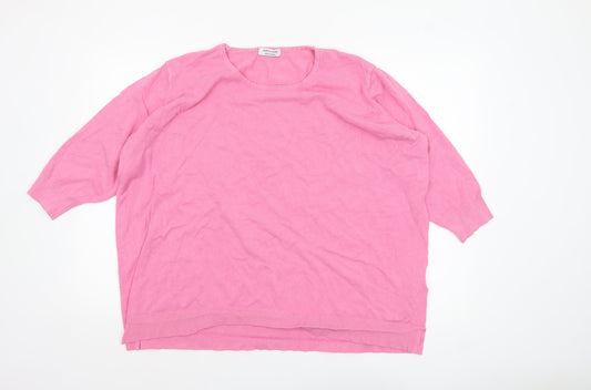 JD Williams Women Pink Plus Size 28 Knit Pullover Jumper