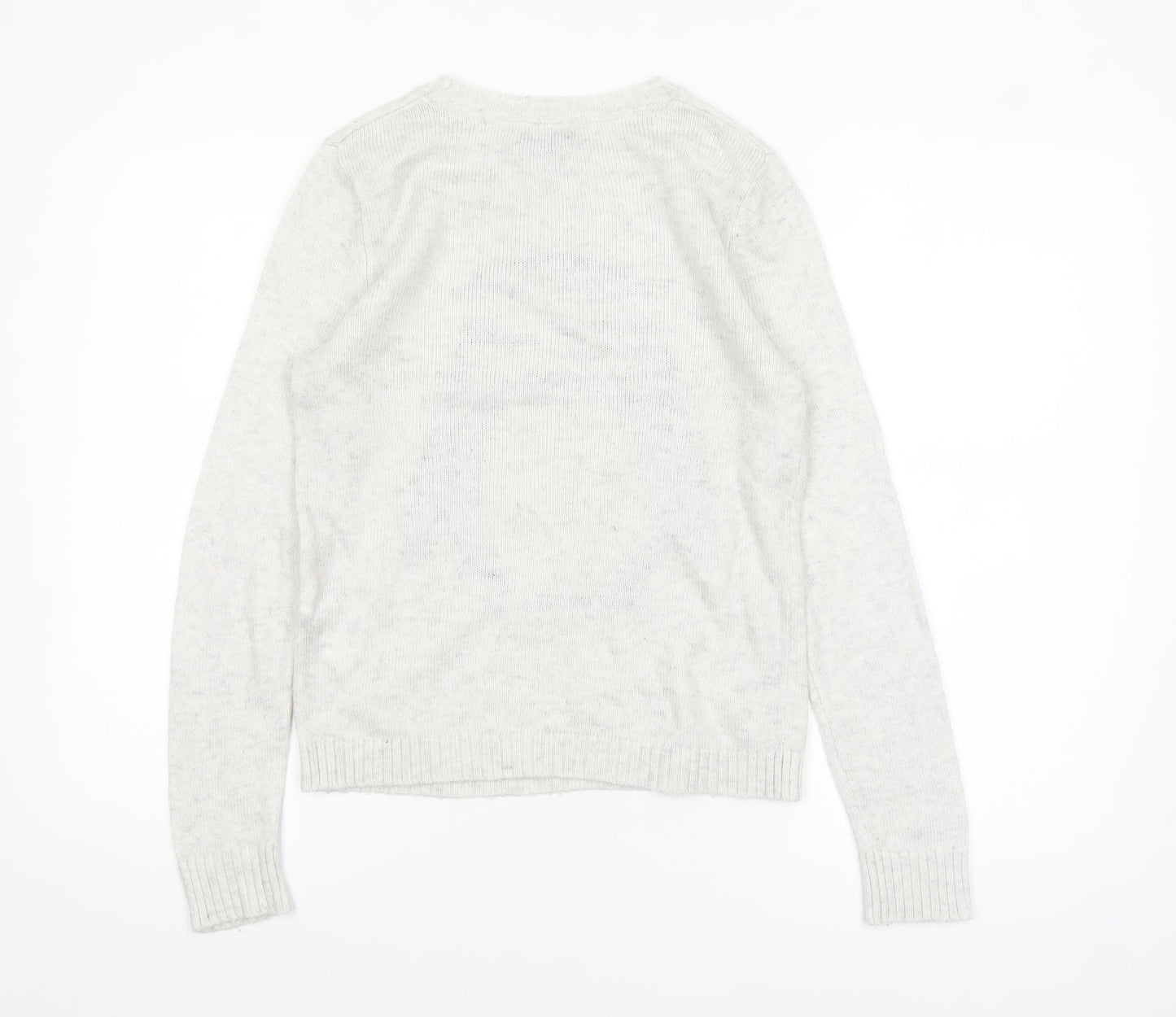 Forever 21 Women’s Grey Penguin Christmas Jumper Size S