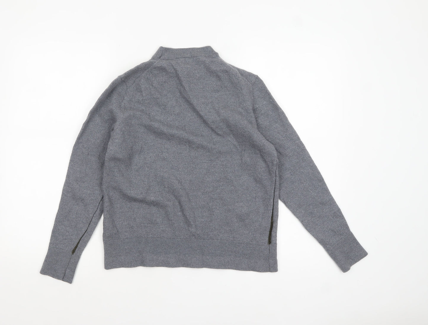 Ted Baker Womens Grey Wool Mock Neck Pullover Jumper Size L