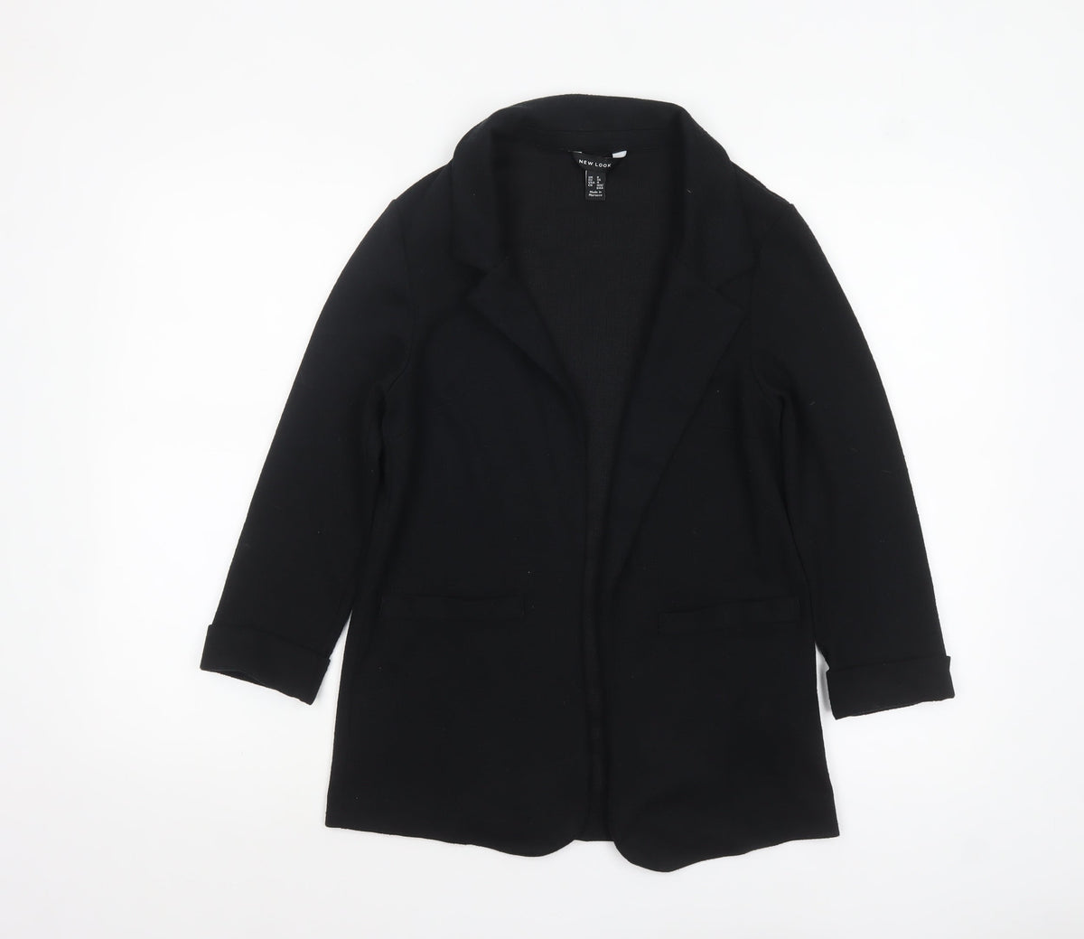 New Look Women's Black Size 8 Classic Single-Breasted Blazer