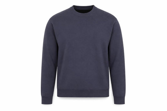 United Tokyo Men's Blue M Crew Neck Wool Blend Pullover Jumper