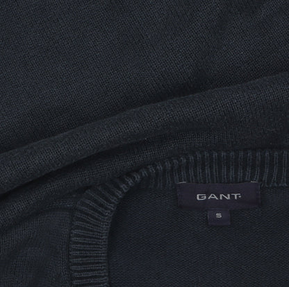 Additional view of GANT Men's Black Cotton V-Neck jumper, size S