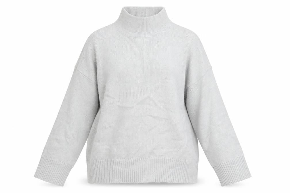 Missguided Women's Grey Mock Neck Knit Jumper UK 6