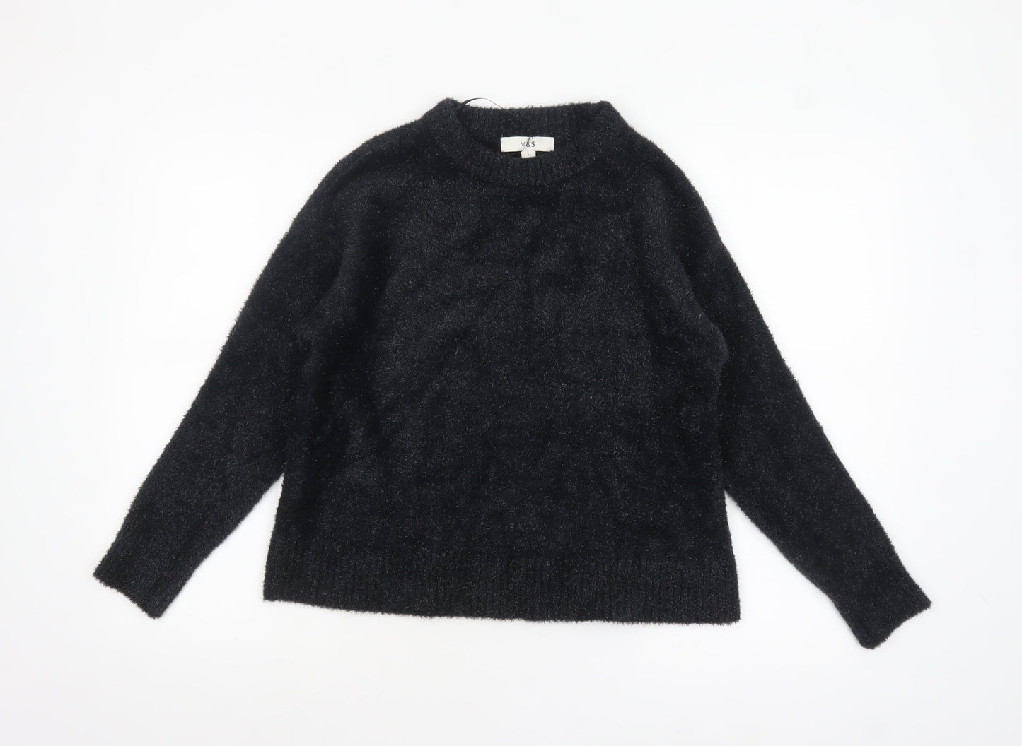 Marks and Spencer Women’s Black Knit Pullover Jumper Size S