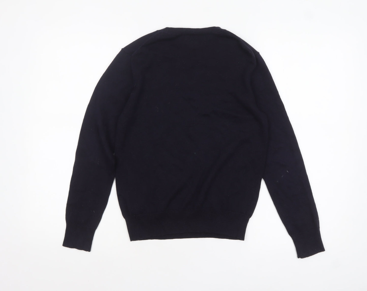 Ralph Lauren Boys Blue Cotton Crew Neck Pullover Jumper Size 10-12 Years
