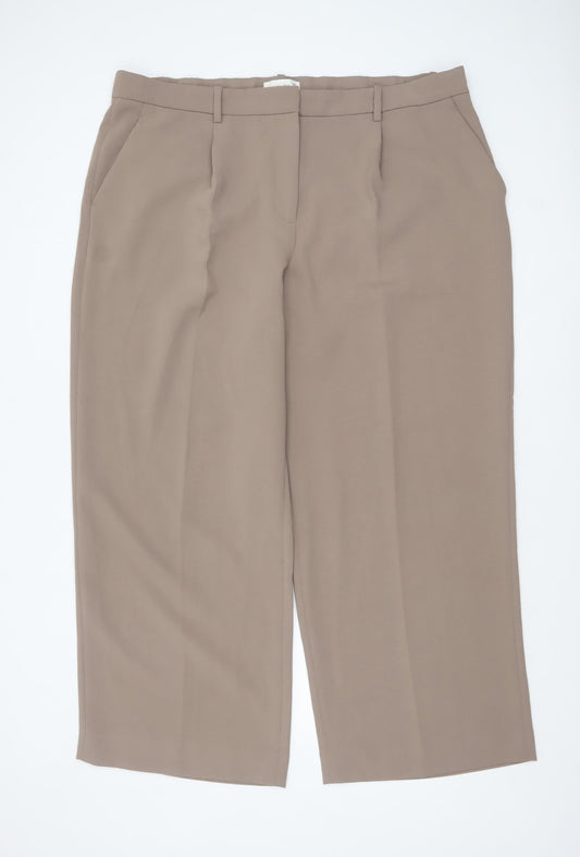 Abercrombie & Fitch Women’s Beige Dress Pants Size 20 Straight Leg