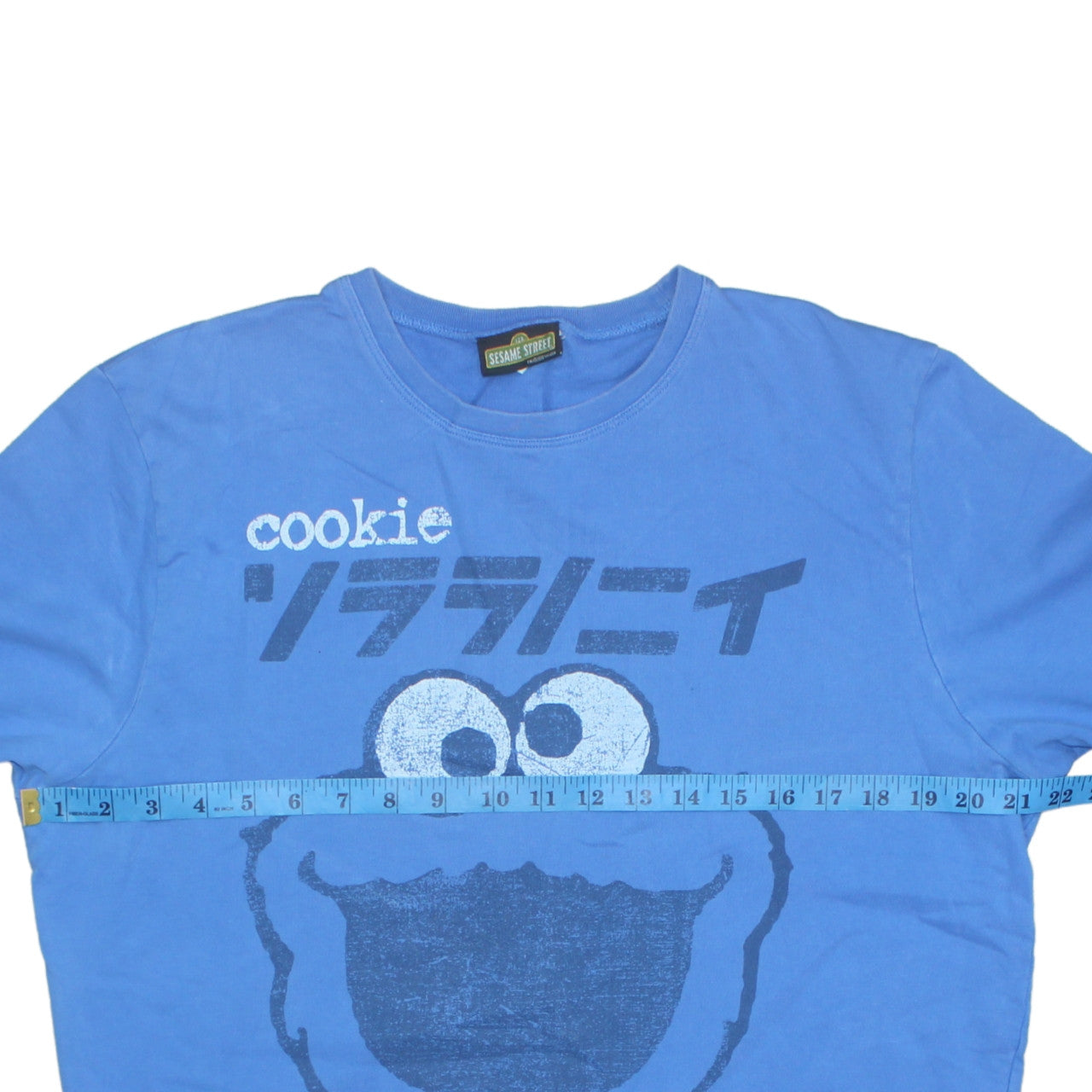 Topman Men's Blue Cookie Monster Pullover Sweatshirt S