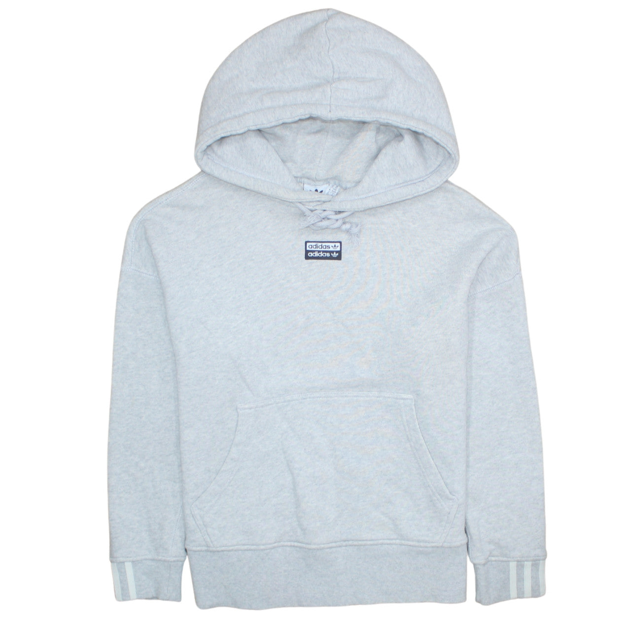 Adidas Women’s Grey Hooded Pullover Hoodie XS UK 6 Cotton Blend