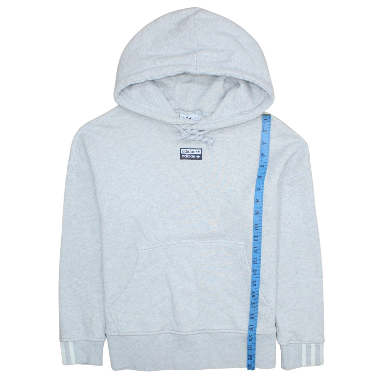 Adidas Women’s Grey Hooded Pullover Hoodie XS UK 6 Cotton Blend
