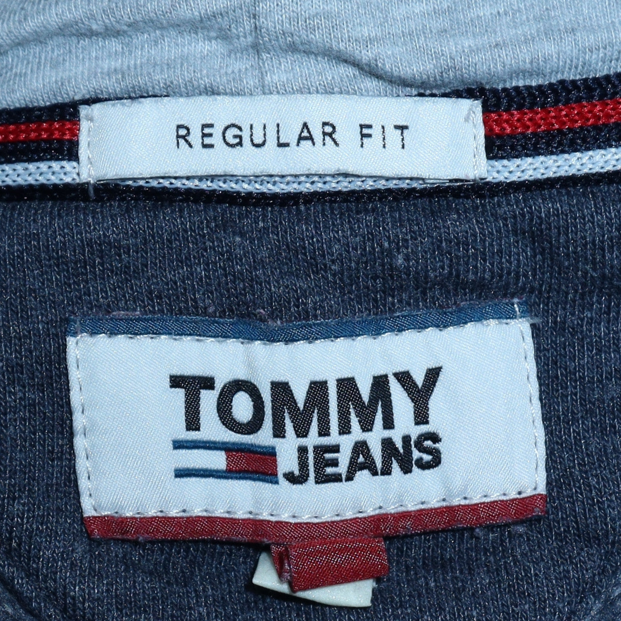 Tommy Jeans Mens Blue Regular Fit Full Zip Hoodie Size M