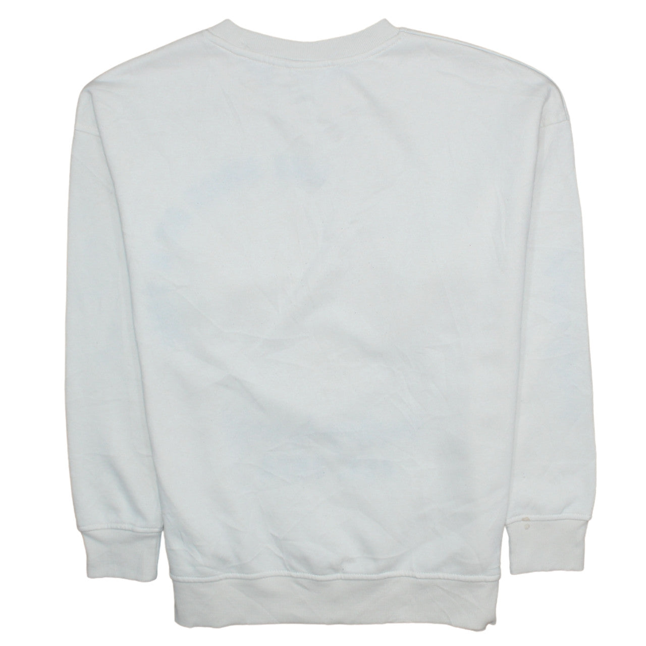 Smiley World Womens White XS Pullover Sweatshirt with Graphic Print