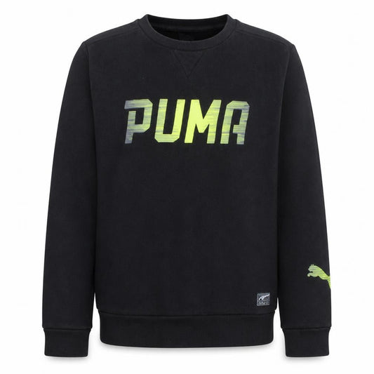 Puma Men's Black Small Pullover Crew Neck Sports Sweatshirt