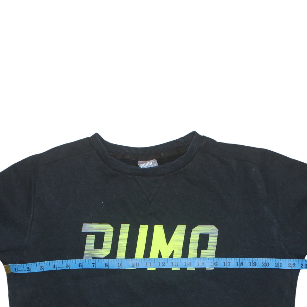 Puma Men's Black Small Pullover Crew Neck Sports Sweatshirt