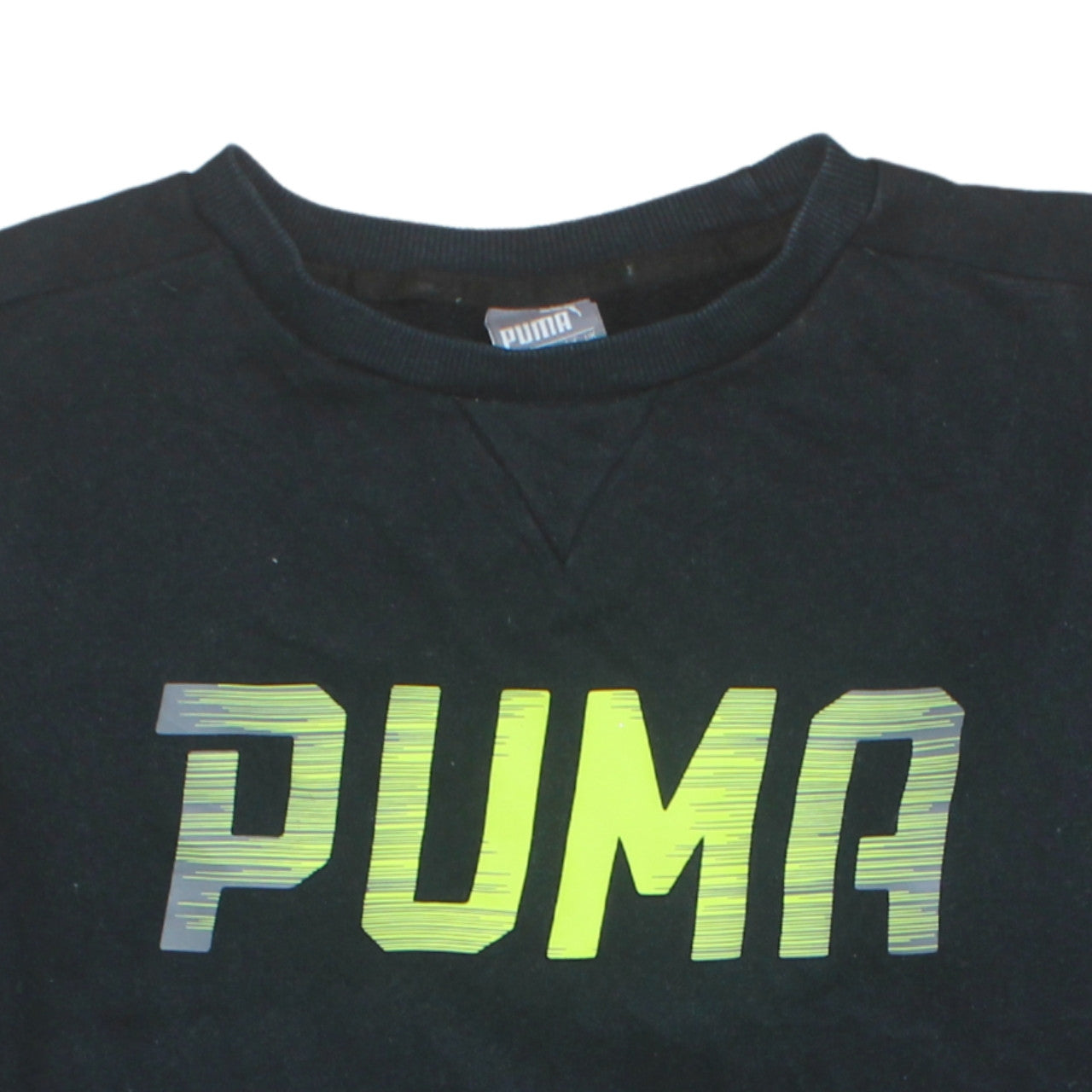 Puma Men's Black Small Pullover Crew Neck Sports Sweatshirt