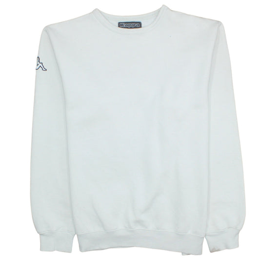 Kappa Men's White Large Crew Neck Pullover Sweatshirt