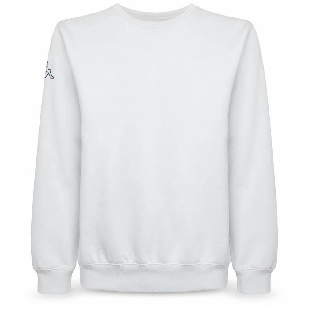 Kappa Men's White Large Crew Neck Pullover Sweatshirt
