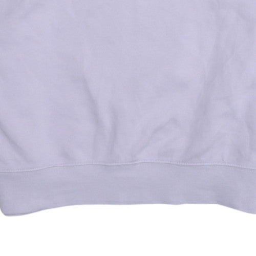 Nike Women’s Lilac Crew Neck Pullover Sweatshirt Medium Cotton Blend