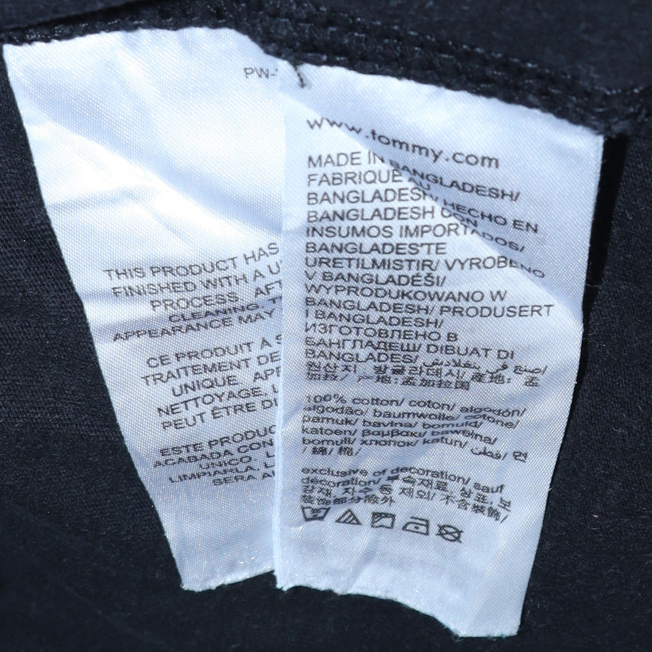 Tommy Jeans Men's Black Cotton Embroidered Logo T-Shirt Size L