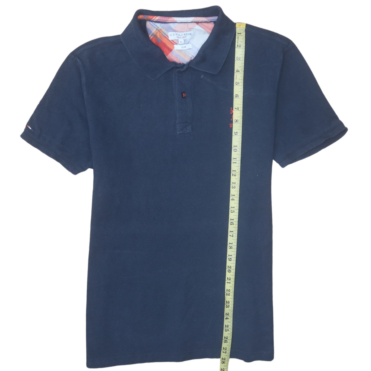 U.S. Polo Assn. Men's Blue Slim Fit XL Cotton Polo Shirt