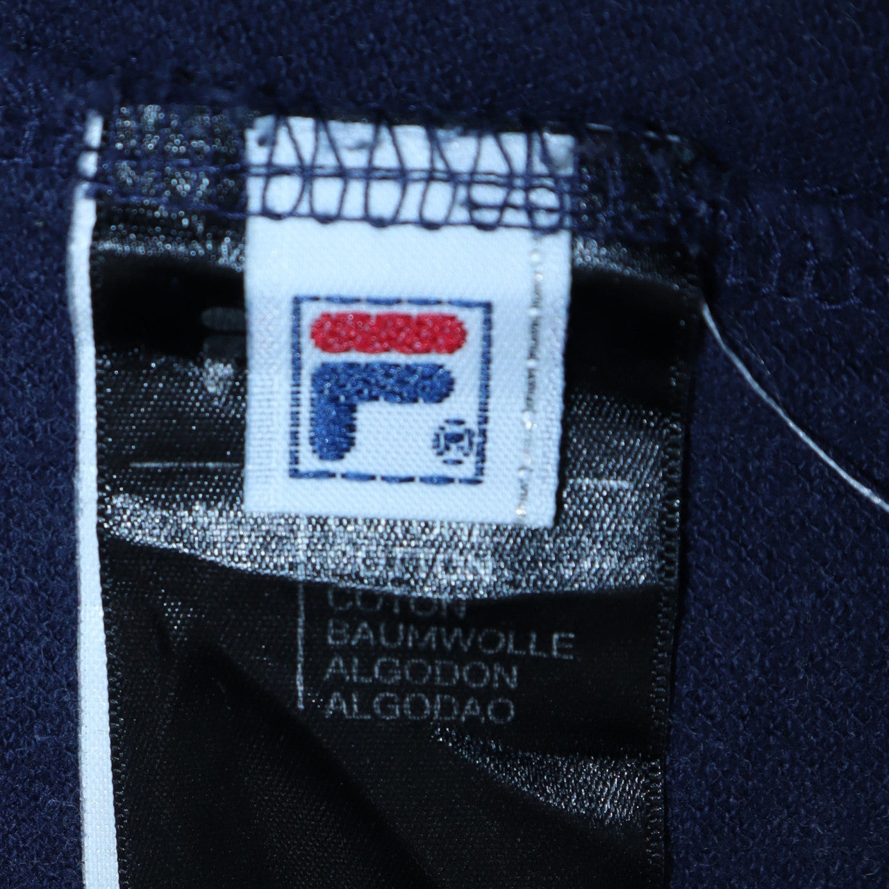 FILA Men's Blue Cotton Polo Shirt XL Classic Logo Casual