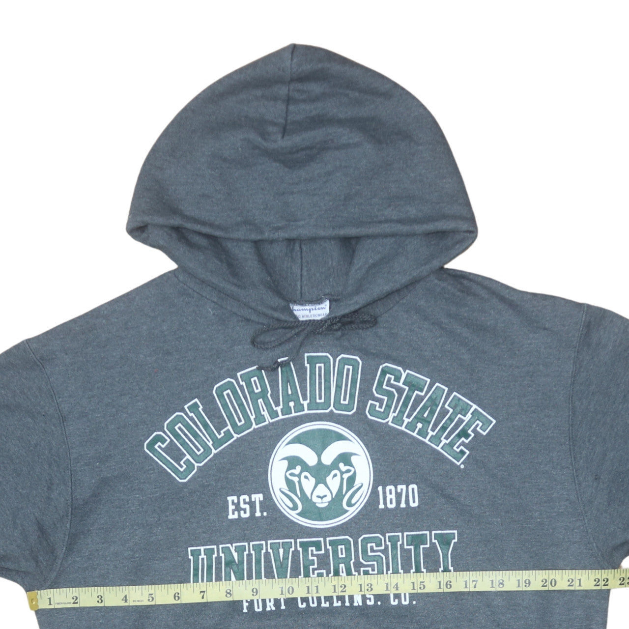 Champion Men's Grey Colorado State University Pullover Hoodie M