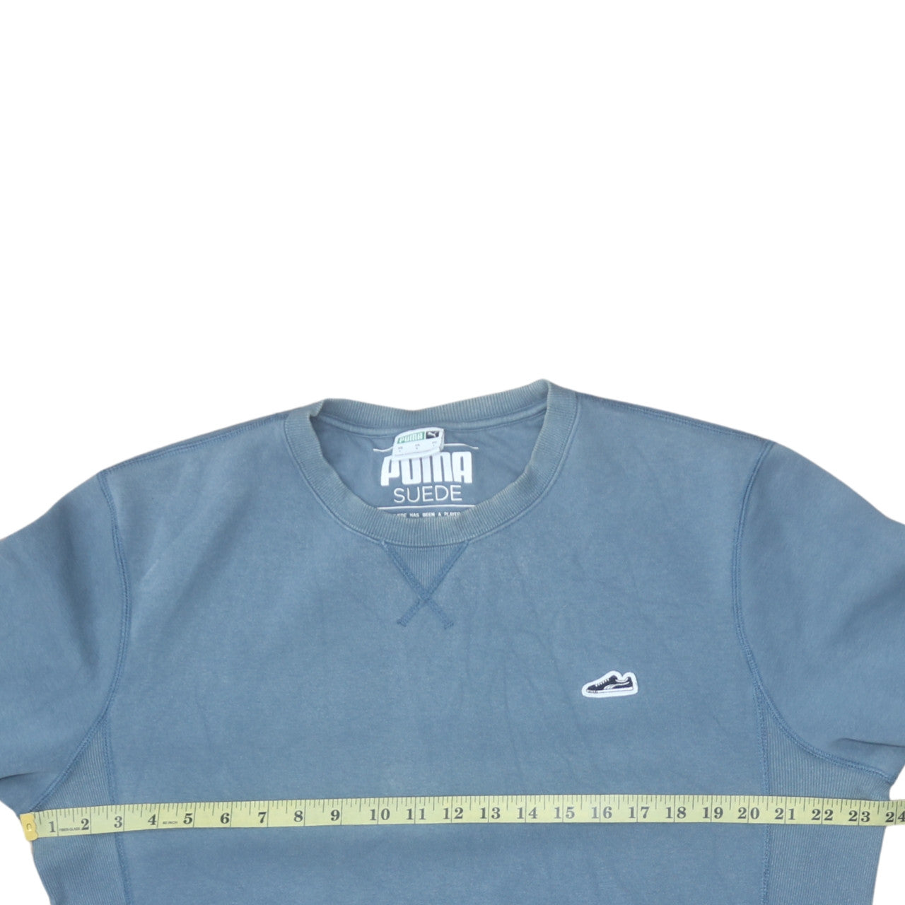 Puma Men's Blue Crew Neck Pullover Sweatshirt L Sports Style