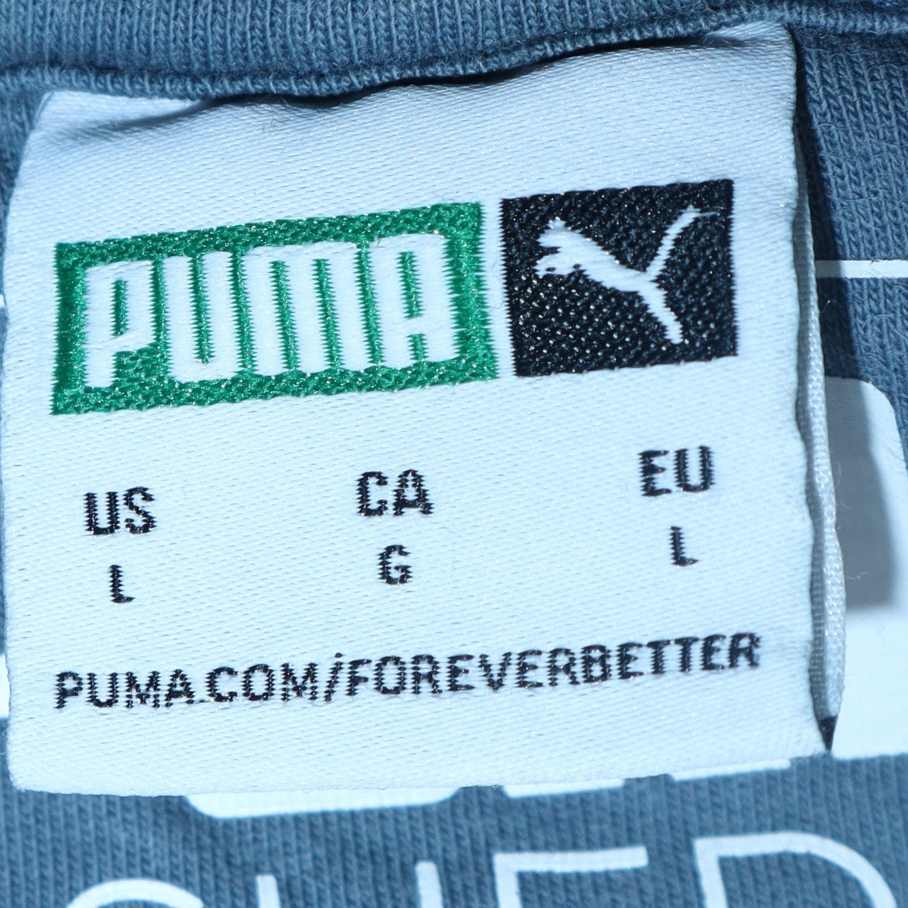 Puma Men's Blue Crew Neck Pullover Sweatshirt L Sports Style