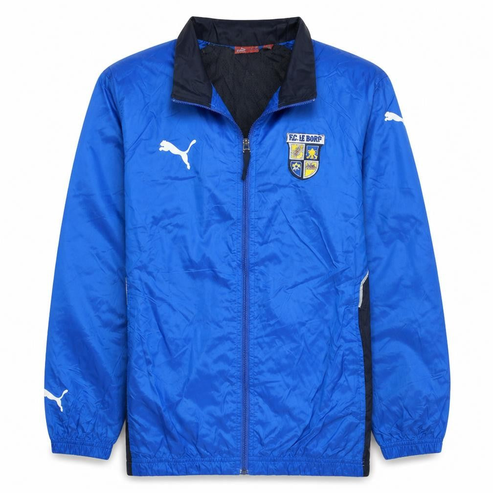 Puma Boys Blue Football Track Jacket 12-13 Years Full Zip Lightweight