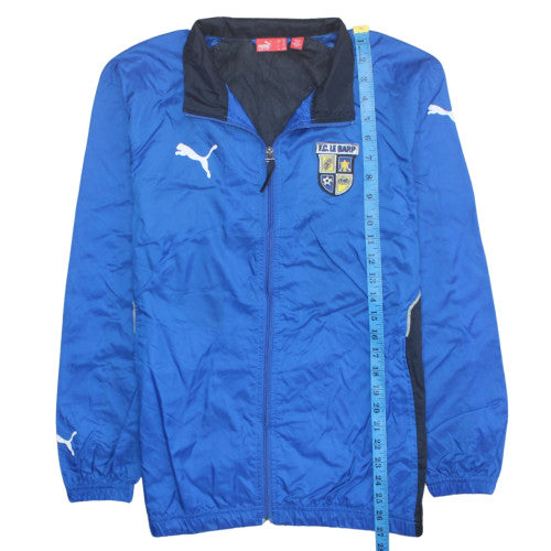 Puma Boys Blue Football Track Jacket 12-13 Years Full Zip Lightweight