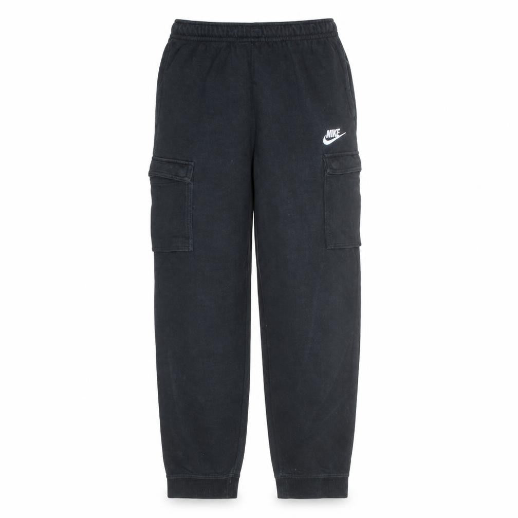 Nike Boys Black XL Cargo Jogger Trousers Fleece Lined Elastic Waist
