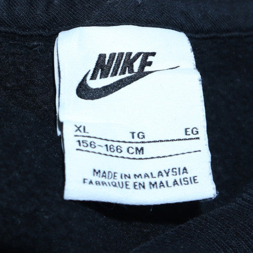 Nike Girls Black Gold Logo XL Sweatshirt Crew Neck Pullover