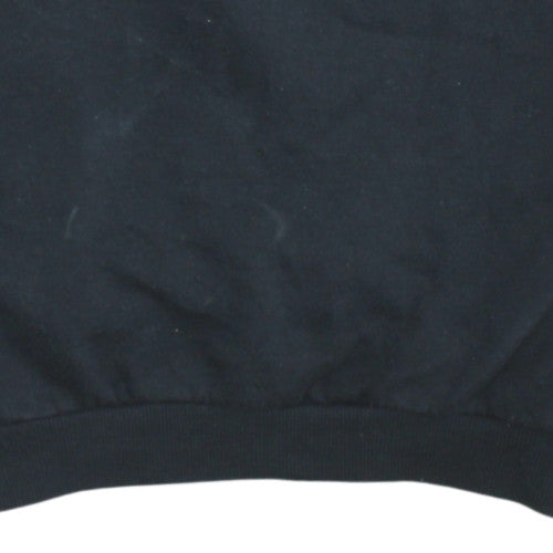 Nike Girls Black Gold Logo XL Sweatshirt Crew Neck Pullover