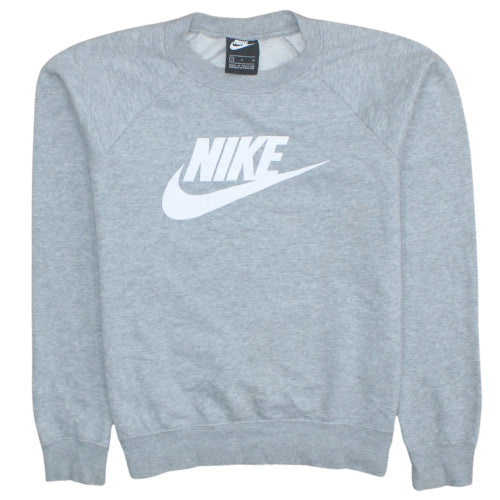 Nike Womens Grey Small Pullover Crew Neck Sweatshirt