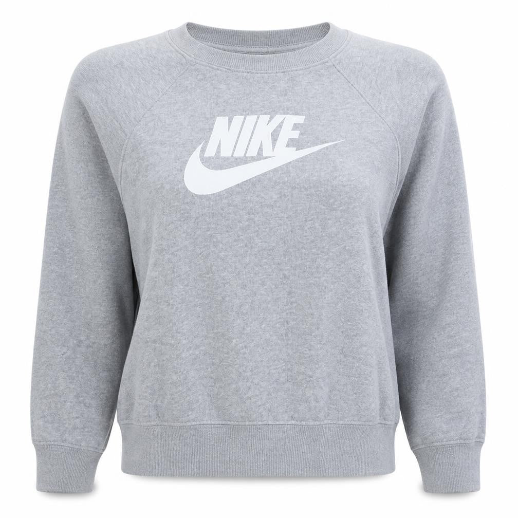 Nike Womens Grey Small Pullover Crew Neck Sweatshirt