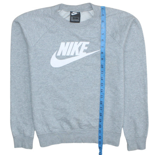 Nike Womens Grey Small Pullover Crew Neck Sweatshirt
