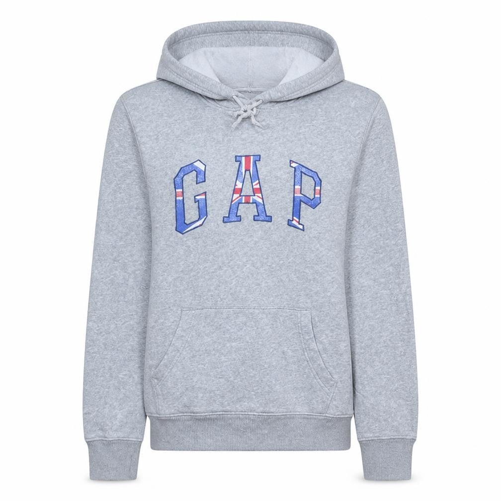 Gap Womens Grey Pullover Hoodie XS Cotton Blend Casual