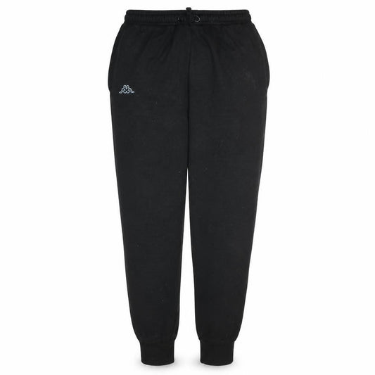 Kappa Mens Black Jogger Sweatpants Medium Fleece Tapered Fit