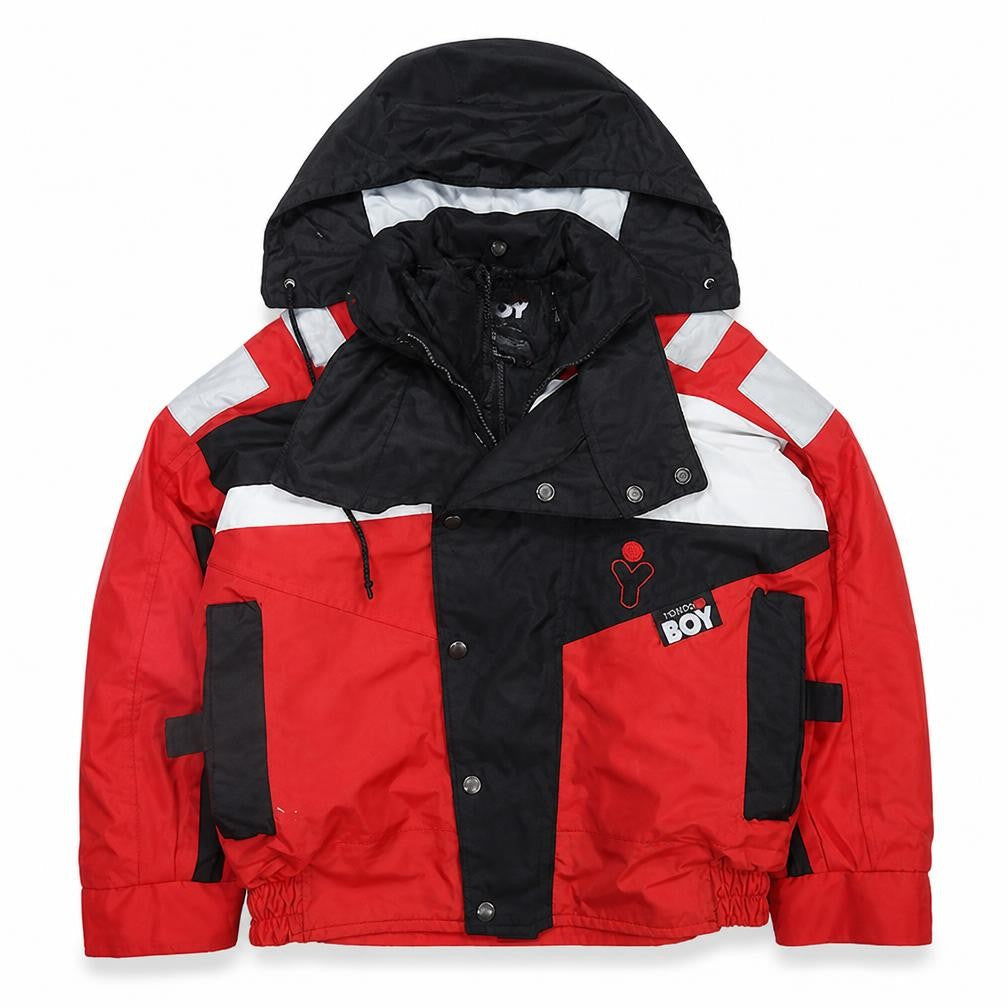 Thermo Boy Women's Red XS Ski Jacket Hooded Insulated Waterproof Winter Coat