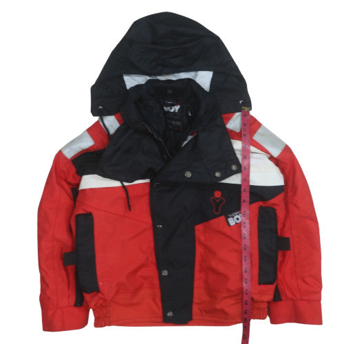 Thermo Boy Women's Red XS Ski Jacket Hooded Insulated Waterproof Winter Coat