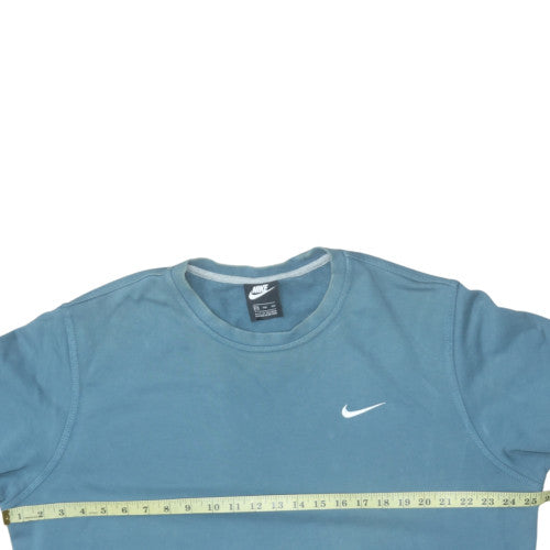 Nike Men's Blue Crew Neck Cotton Sweatshirt XL Classic Fit