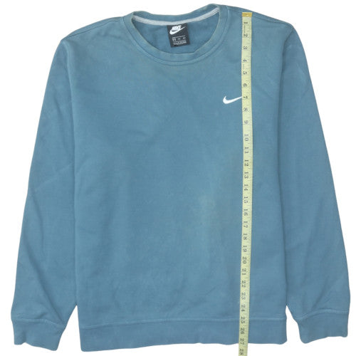 Nike Men's Blue Crew Neck Cotton Sweatshirt XL Classic Fit
