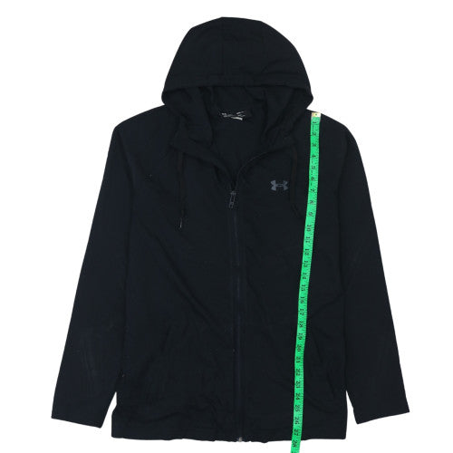 Under Armour Men's Black Full Zip Athletic Hoodie Size M