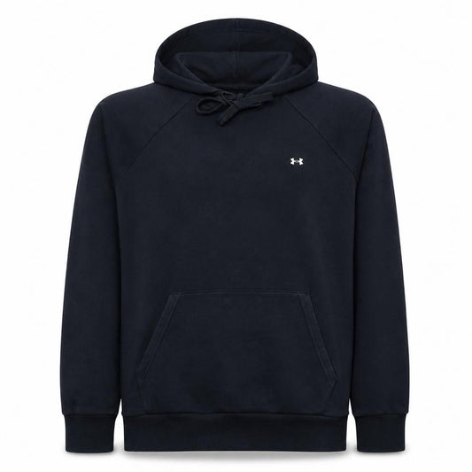 Under Armour Men Black Large Pullover Hoodie Fleece Logo
