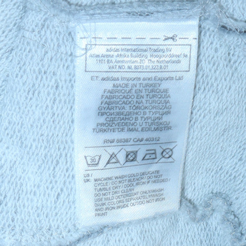 Adidas Mens Grey Full Zip Hoodie 2XL Hooded Sweatshirt