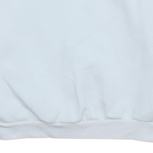 Adidas Women White Crew Neck Pullover Sweatshirt Size 10
