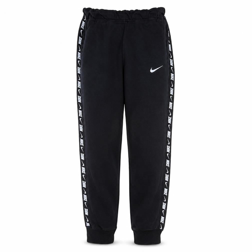 Nike Womens Black Jogger Sweatpants Size S Elastic Waist Fleece Logo Trousers