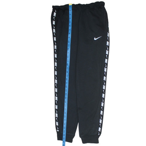 Nike Womens Black Jogger Sweatpants Size S Elastic Waist Fleece Logo Trousers