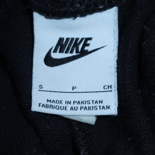 Nike Womens Black Jogger Sweatpants Size S Elastic Waist Fleece Logo Trousers